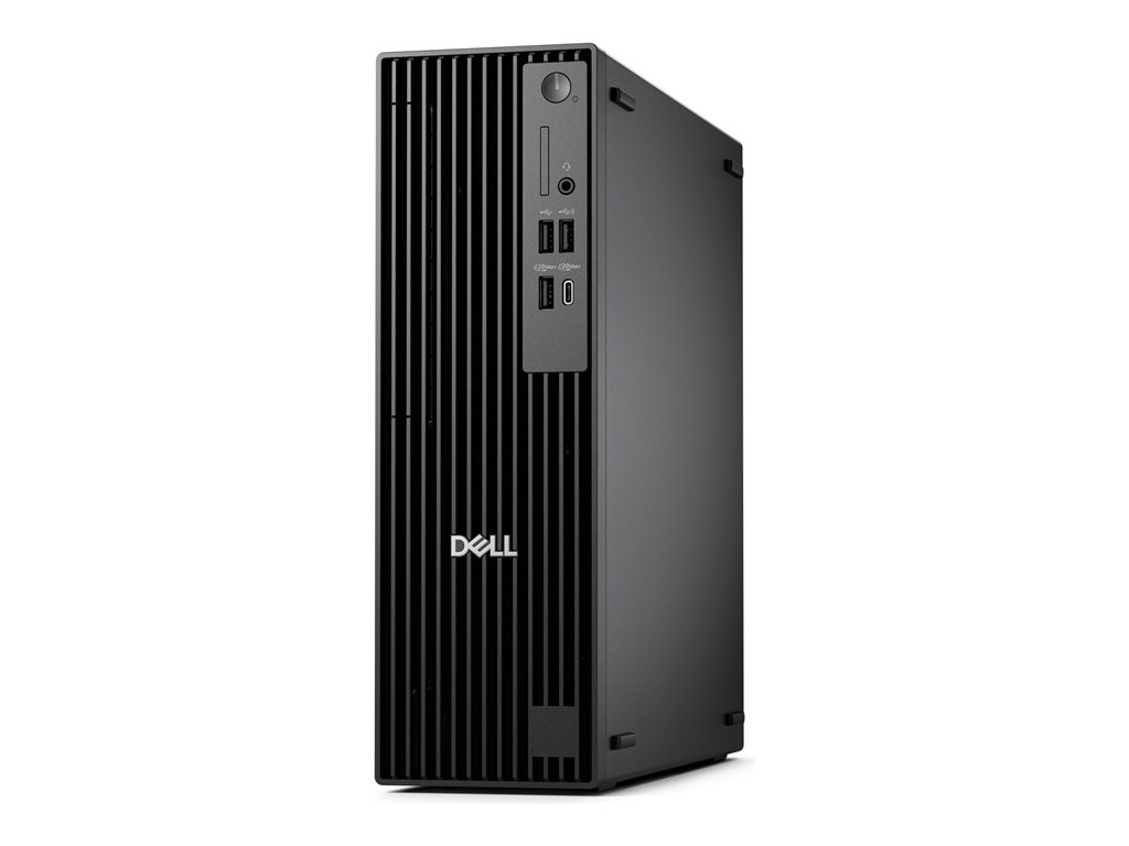 Dell Pro Slim Plus QBS1250 - Schlanker Desktop - Core Ultra 5 235 / 3.4 GHz - RAM 16 GB - SSD 512 GB - NVMe, TLC - Intel Graphics - 1GbE, Bluetooth, Wi-Fi 6E - WLAN: Bluetooth, 802.11a / b/g / n/ac / ax (Wi-Fi 6E) - Win 11 Pro - Monitor: keiner - Schwarz